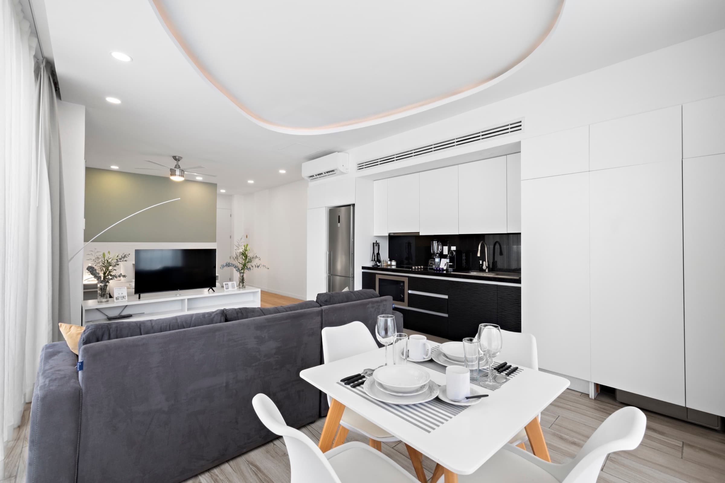 Comedor y sala del One Bed & Sofa